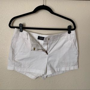 J. Crew White Chino Shorts 3” Inseam